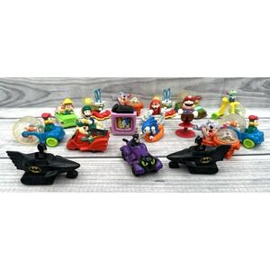 VINTAGE 80'S  90'S MCDONALD'S HAPPY MEAL TOYS - MARIO BROS SONIC BATMAN *26